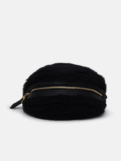 Shop Max Mara Black Camel Blend Clutch Bag