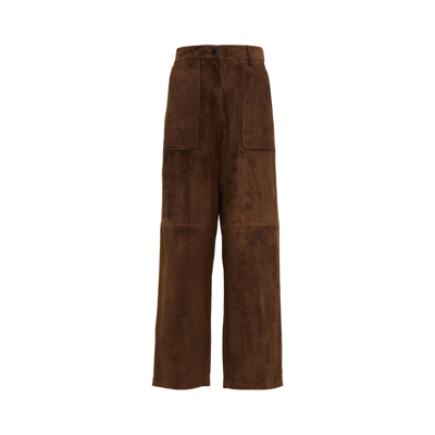 Shop 's Max Mara Visino Pants In Brown