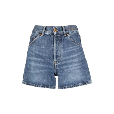 Shop Chloé Denim Shorts In Blue