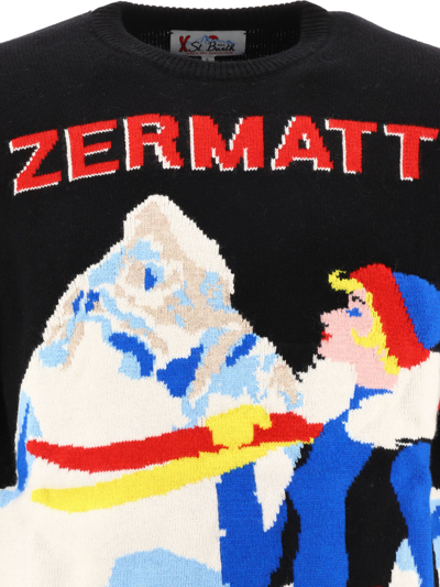 Shop Mc2 Saint Barth "zermatt Girl" Sweater In Black