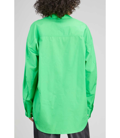 Shop Samsoe & Samsoe Lua Shirt In Vibrant Green