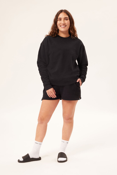 Shop Girlfriend Collective Black 50/50 Classic Sweatshirt
