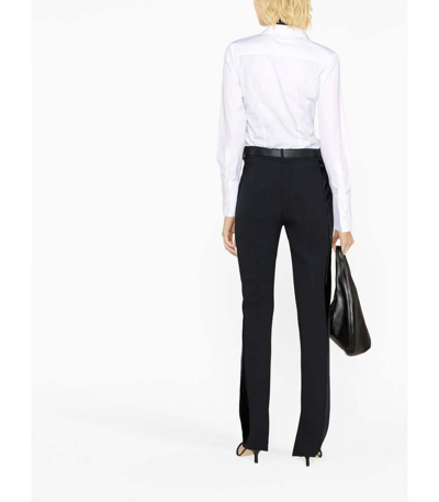 Shop Victoria Beckham Straight Leg Tailored Trousers In Black