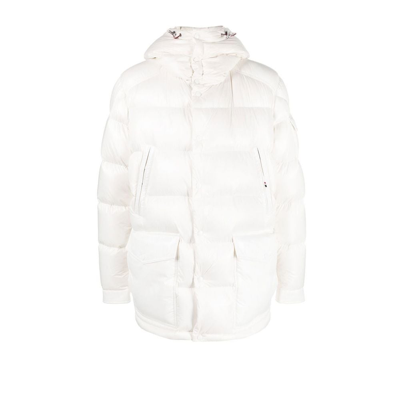 Shop Moncler White Chiablese Short Puffer Jacket