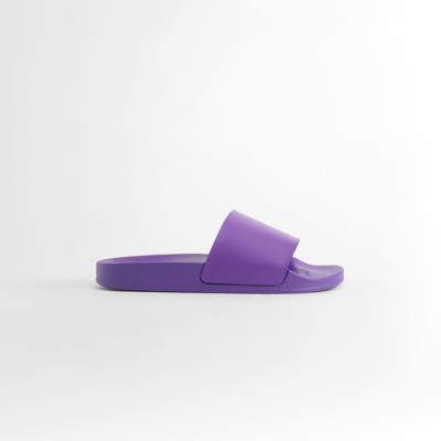 Shop Off-white Slides In Purple