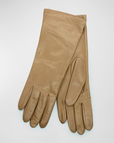 Shop Portolano Napa Leather Gloves In Natural