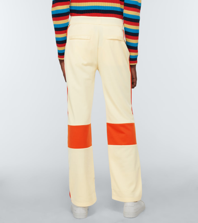 Shop Wales Bonner Percussion Trackpants In Pale Yellow & Orange