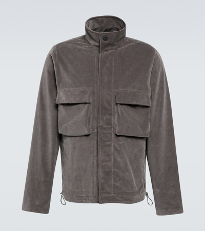 Ranra Jacke Aus Baumwoll-cord In Grey | ModeSens