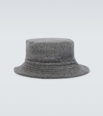 Shop And Wander Wool-blend Hat In Gray