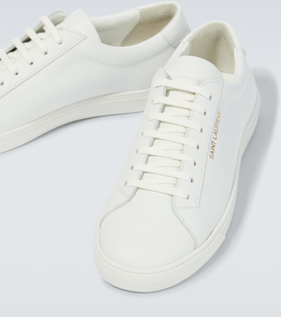 Shop Saint Laurent Andy Low-top Sneakers In Blanc Optique
