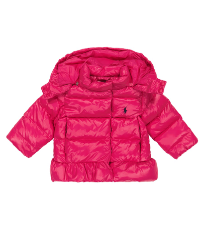 Shop Polo Ralph Lauren Baby Quilted Down Jacket In Sport Pink