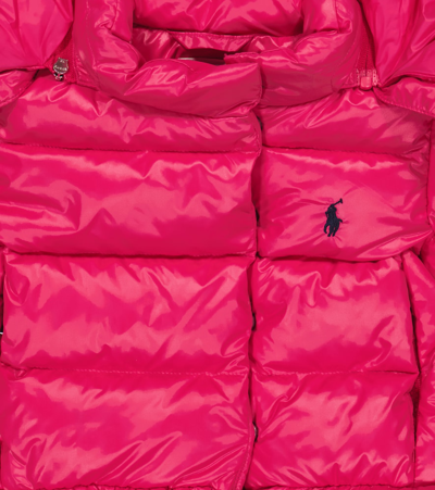 Shop Polo Ralph Lauren Baby Quilted Down Jacket In Sport Pink