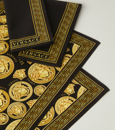 Shop Versace Home Medusa Amplified Set Of 2 Napkins And Placemats