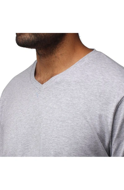 Shop X-ray Xray V-neck Long Sleeve T-shirt In Cloud Grey