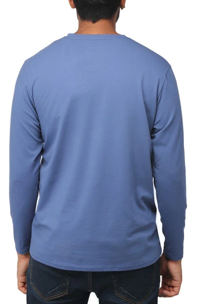 X-ray V-neck Long Sleeve T-shirt In Night Blue