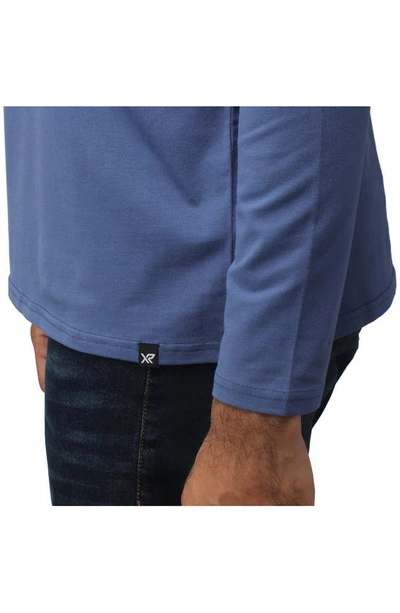X-ray V-neck Long Sleeve T-shirt In Night Blue