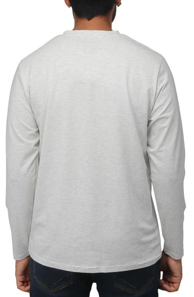 X-ray V-neck Long Sleeve T-shirt In Oatmeal