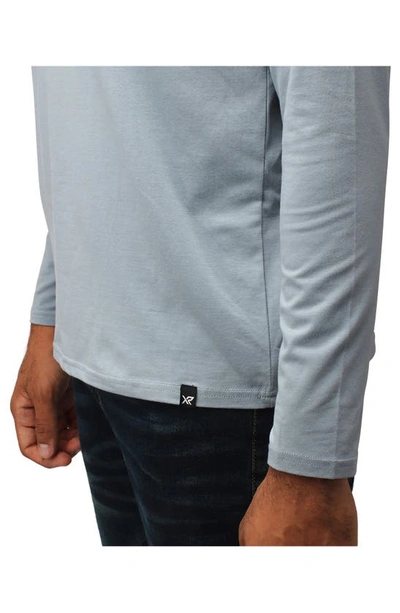 X-ray V-neck Long Sleeve T-shirt In Slate Blue
