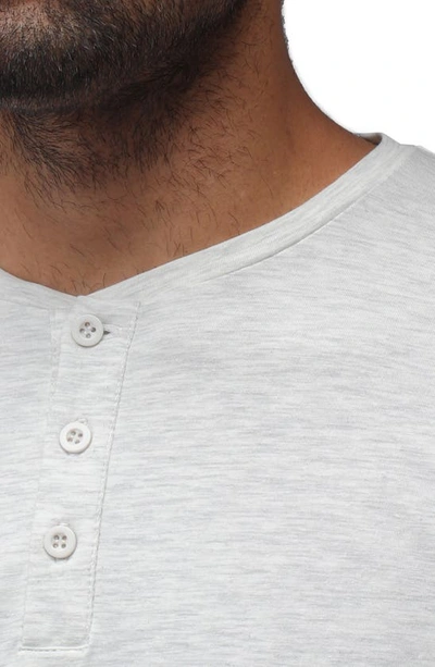 X-ray Long Sleeve Henley Shirt In Oatmeal
