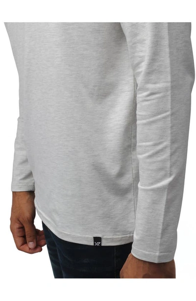 Shop X-ray Xray Long Sleeve Hooded T-shirt In Oatmeal