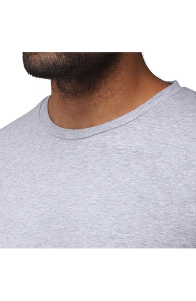 X-ray Men's Soft Stretch Crew Neck Long Sleeve T-shirt In Cloud Grey