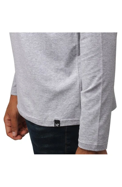 X-ray Men's Soft Stretch Crew Neck Long Sleeve T-shirt In Cloud Grey