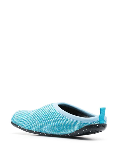 Shop Camper X Kvadrat Wabi Slippers In Blue