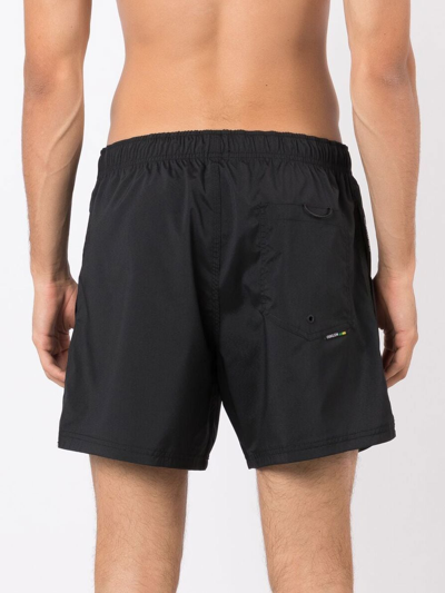 Shop Osklen Rear Logo-detail Shorts In Black
