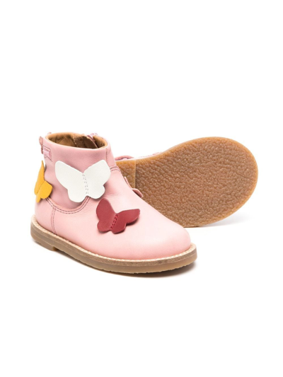 Shop Camper Savina Butterfly-applique Boots In Pink