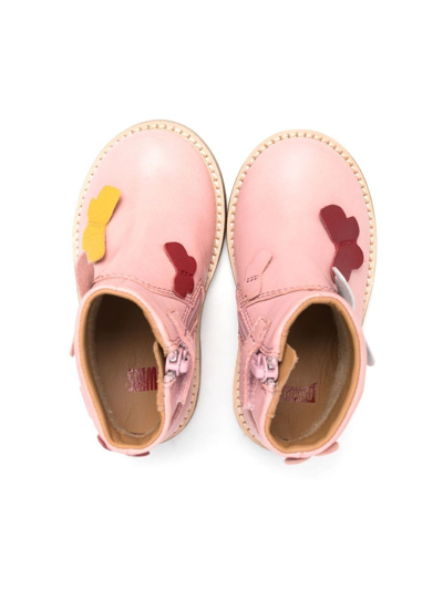 Camper Savina Butterfly-applique Boots In Pink