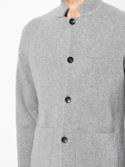 Shop N•peal Organic-cashmere Cardigan In Grey