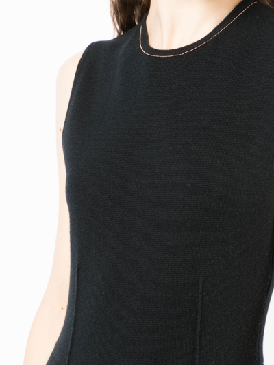 N•peal Fine-ribbed Tailored Jumpstuit In Black