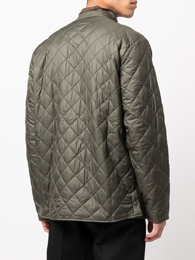 Shop Peter Millar Suffolk Quilted Coat In Olv