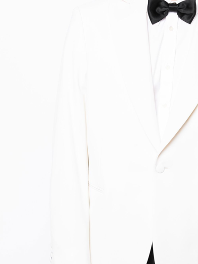 Shop N•peal Single-breasted Button Blazer In White