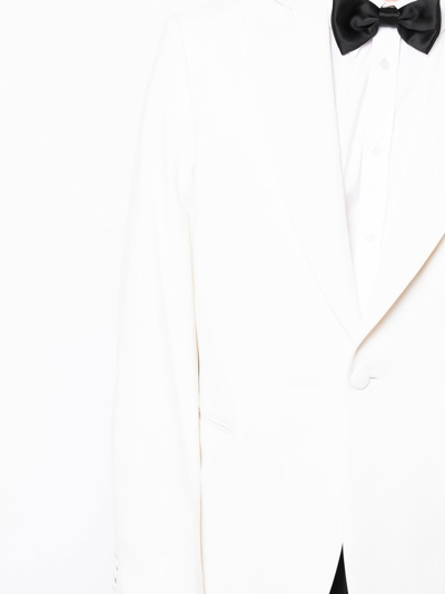 N•peal Single-breasted Button Blazer In White
