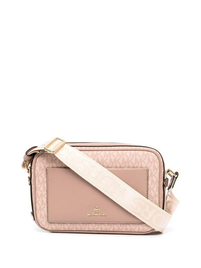 Shop Michael Michael Kors Maeve Monogram Crossbody Bag In Ballet