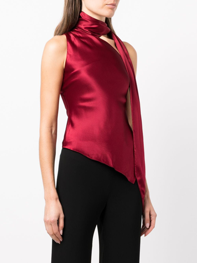 Shop Et Ochs Isadora Halter-tie Top In Red