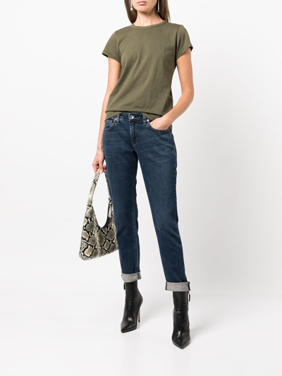 Shop Rag & Bone Dre Low-rise Cropped Jeans In Chelsea