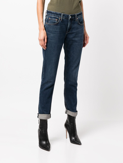 Shop Rag & Bone Dre Low-rise Cropped Jeans In Chelsea