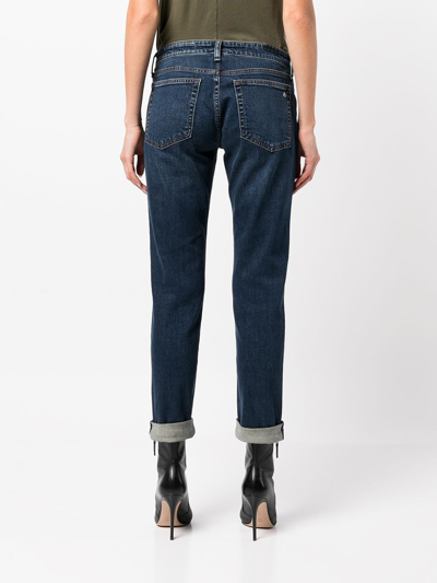 Shop Rag & Bone Dre Low-rise Cropped Jeans In Chelsea