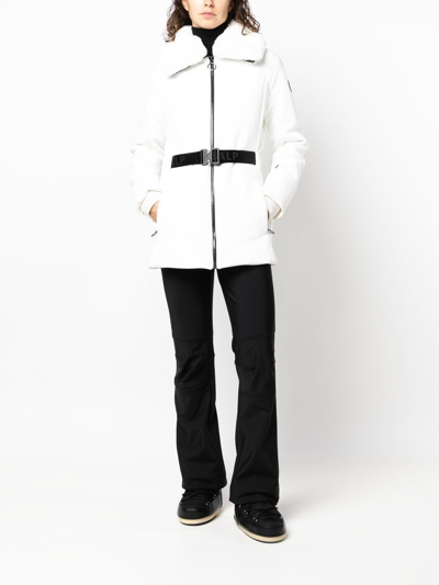 Shop Fusalp Clea Fleece-lined Ski Jacket In White