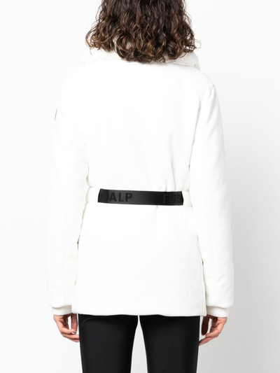 Shop Fusalp Clea Fleece-lined Ski Jacket In White