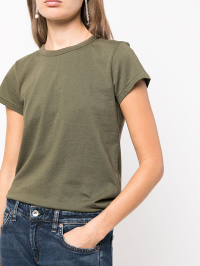 Shop Rag & Bone Garmet-dyed Cotton T-shirt In Olive