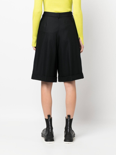 Shop Moncler Tailored Knee-length Shorts In Black