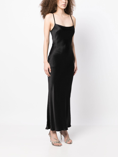Shop Bec & Bridge Sleeveless Satin Maxi Dress In Black