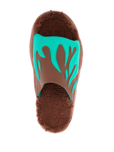 Shop Acupuncture 1993 Nyo Slip-on Slides In Brown