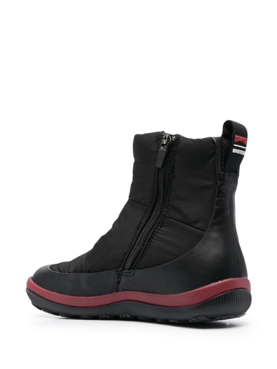 Shop Camper 30mm Chunky Quilted Boots In Black