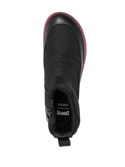 Camper 30mm Chunky Quilted Boots In Black