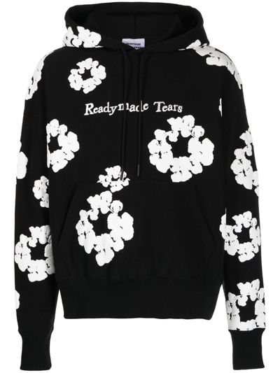 Burberry Floral print hoodie, Men's Clothing