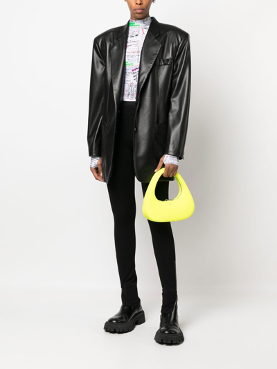Shop Coperni Swipe Tote Bag In Yellow